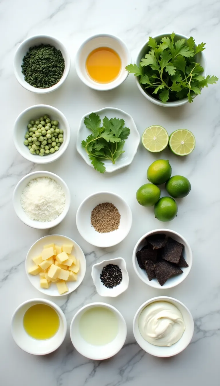 Ceviche de pepino y algas