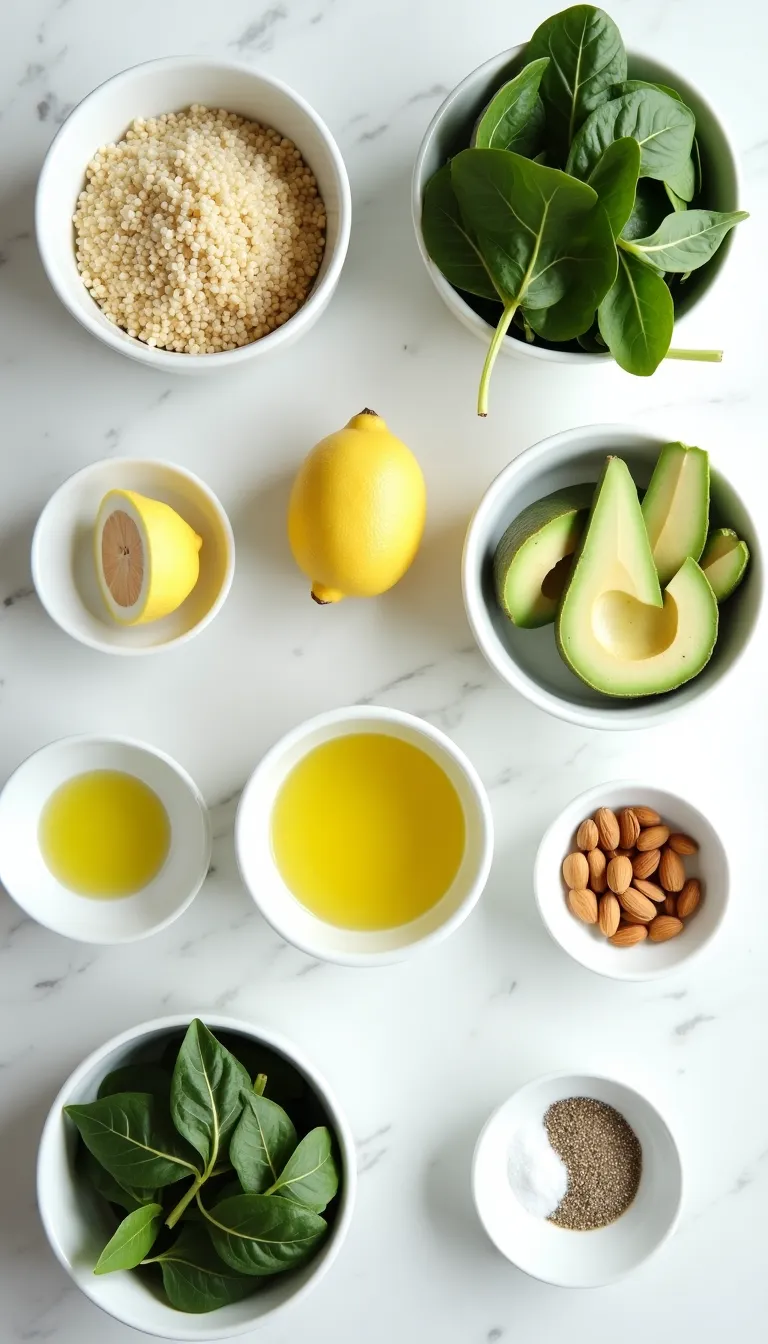 Comida saludable: Ensalada de quinoa, aguacate y espinacas para un almuerzo nutritivo y fresco