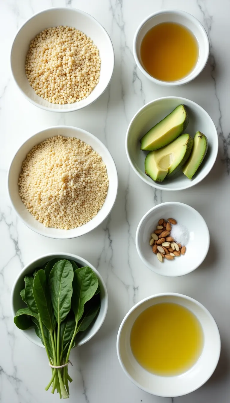 Ensalada Energizante de Quinoa con Aguacate y Espinacas
