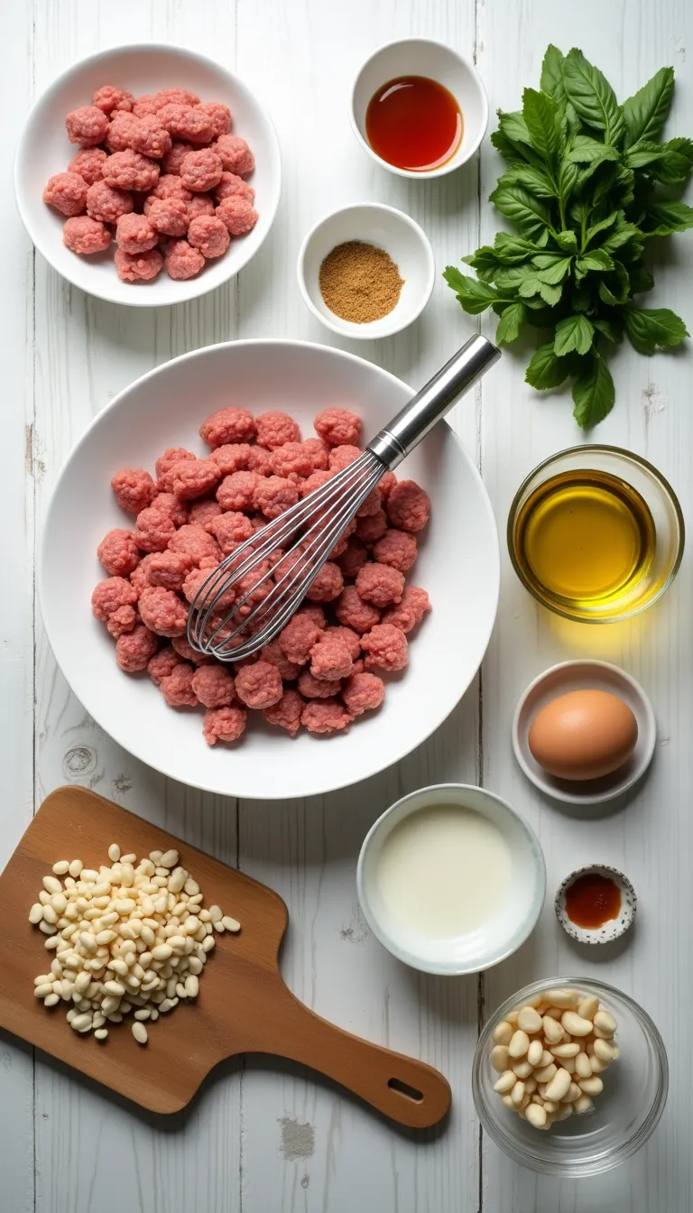 Ingredientes para Albóndigas Conscientes