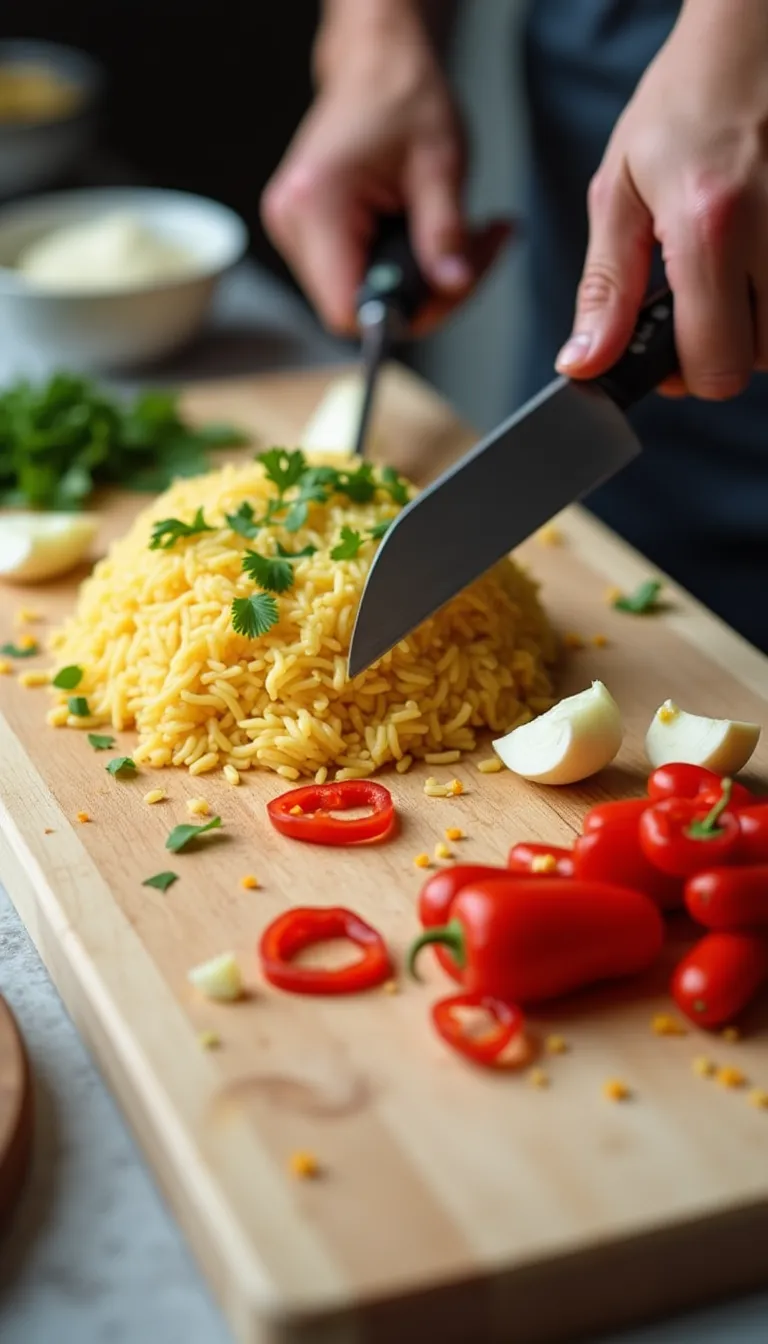 Ingredientes del arroz negro con alioli de azafrán