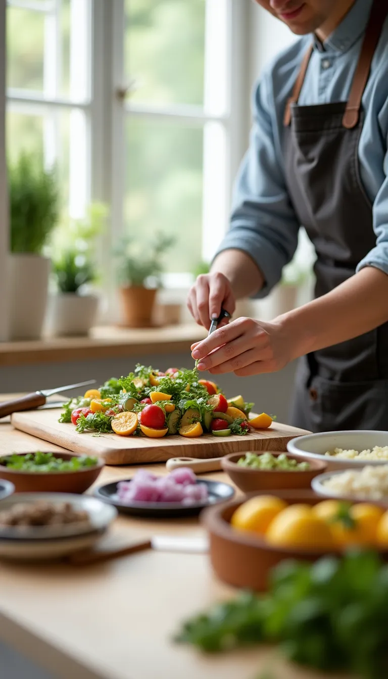 Proceso de preparación de la ensalada de atún frescura