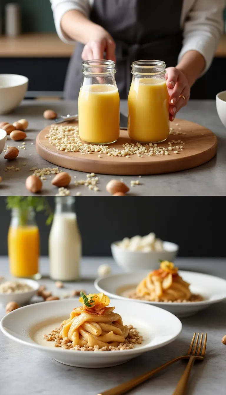Bebidas y postres con leche de quinua casera