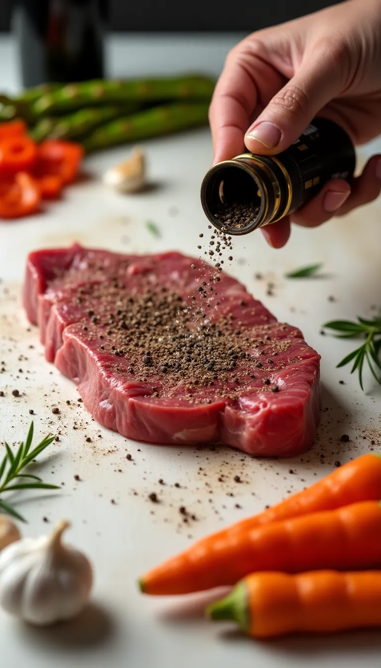 Ingredientes para preparar un bistec mindful
