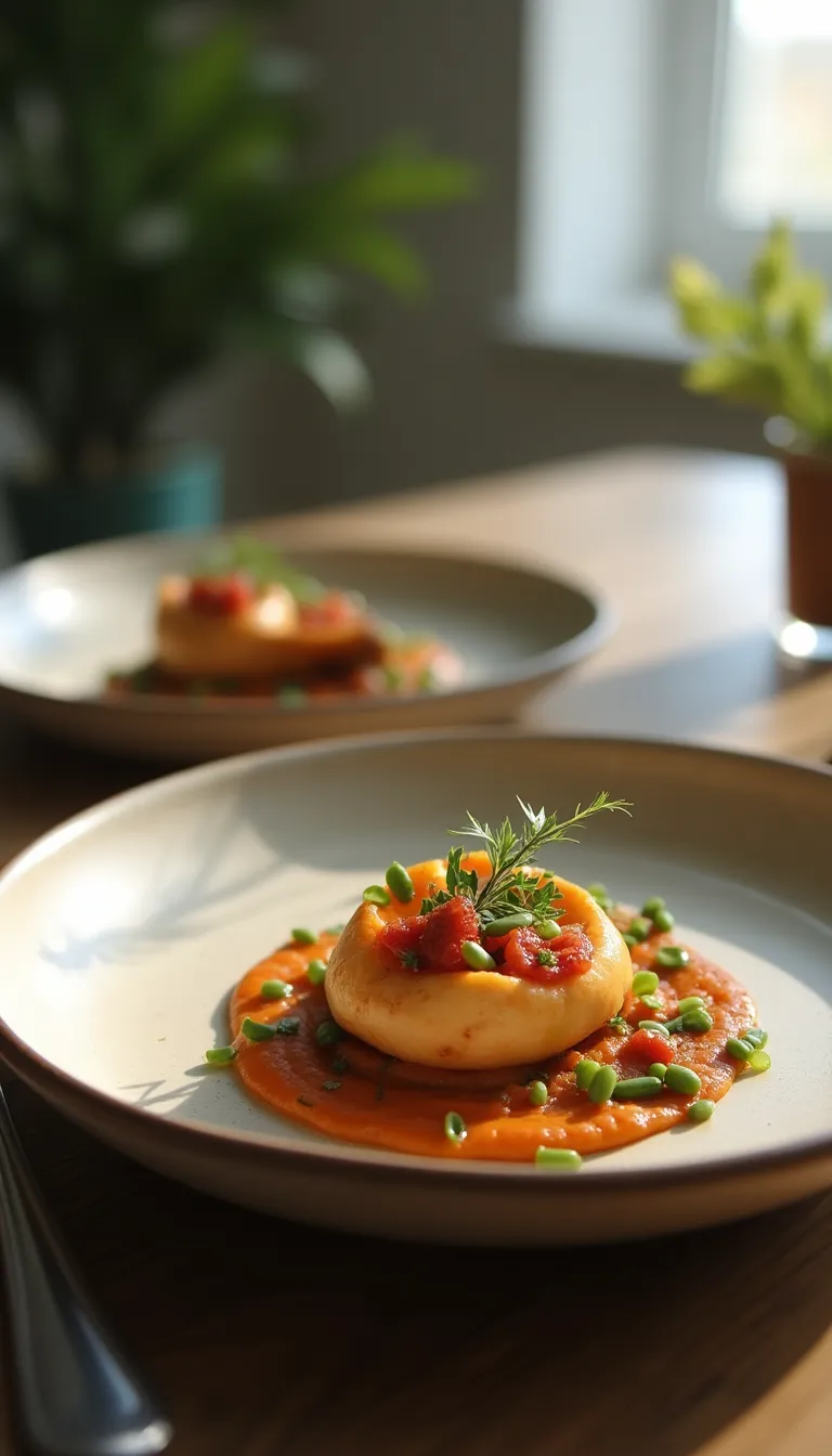 Plato de camarones al ajo y limón, listo para servir