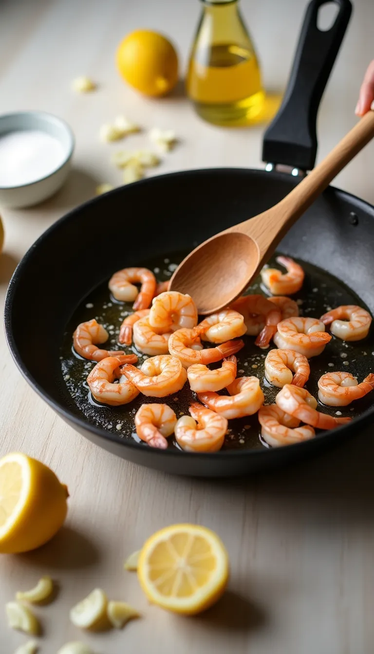 Ingredientes para los camarones