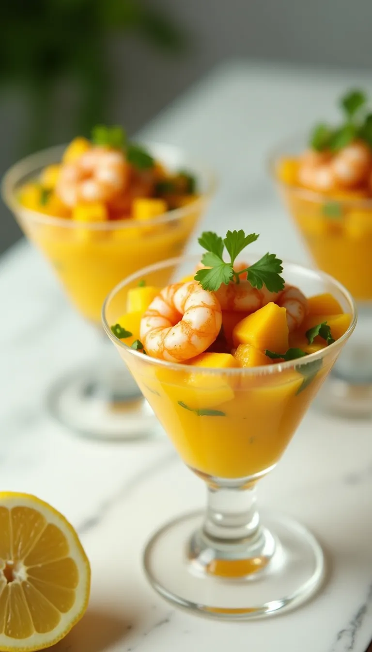 Ceviche de Camarón con Mango