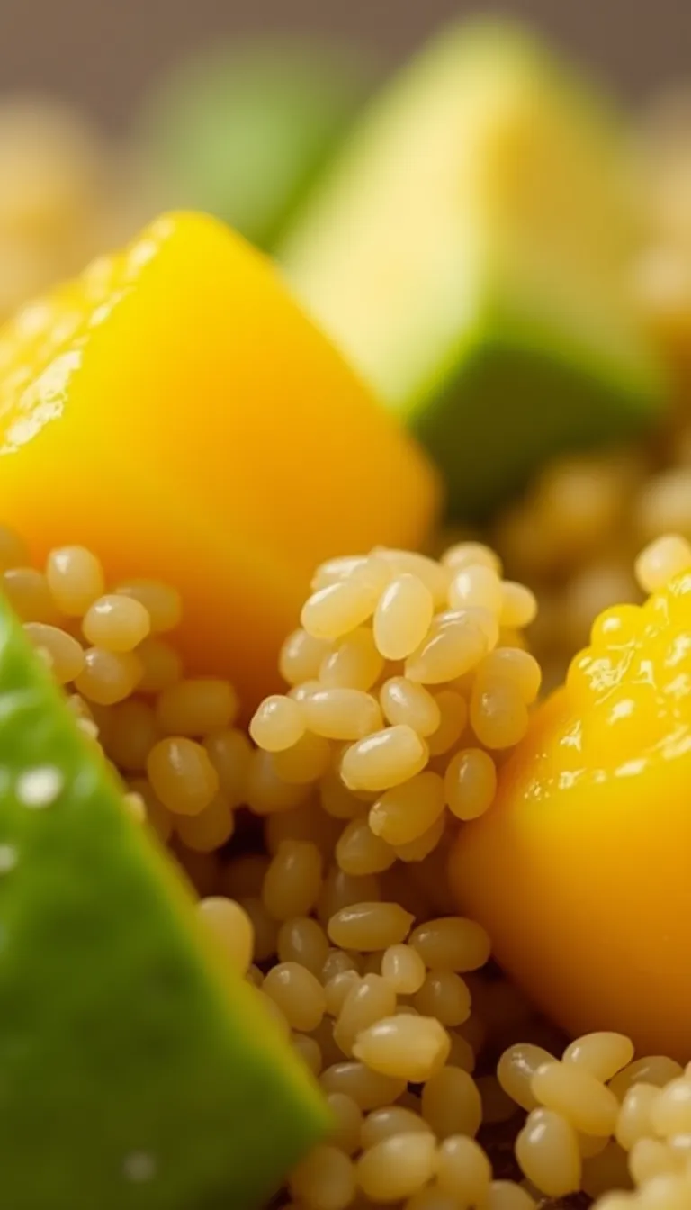 Detalle de ensalada lista para servir