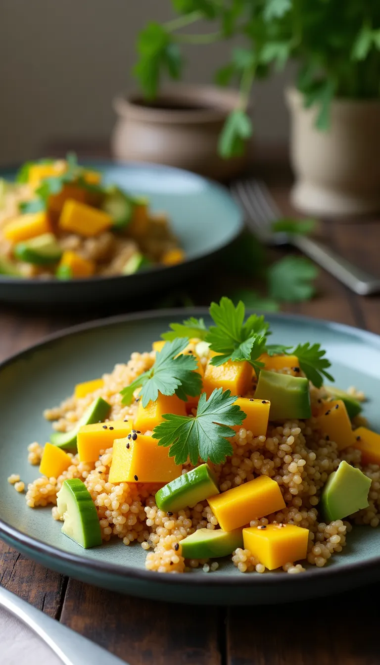 Ensalada de quinoa lista para comer