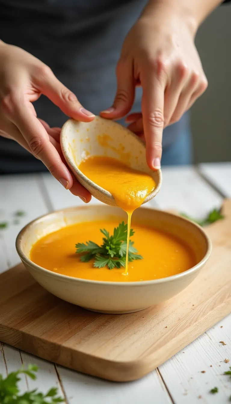 Corte de ingredientes para la sopa de lentejas