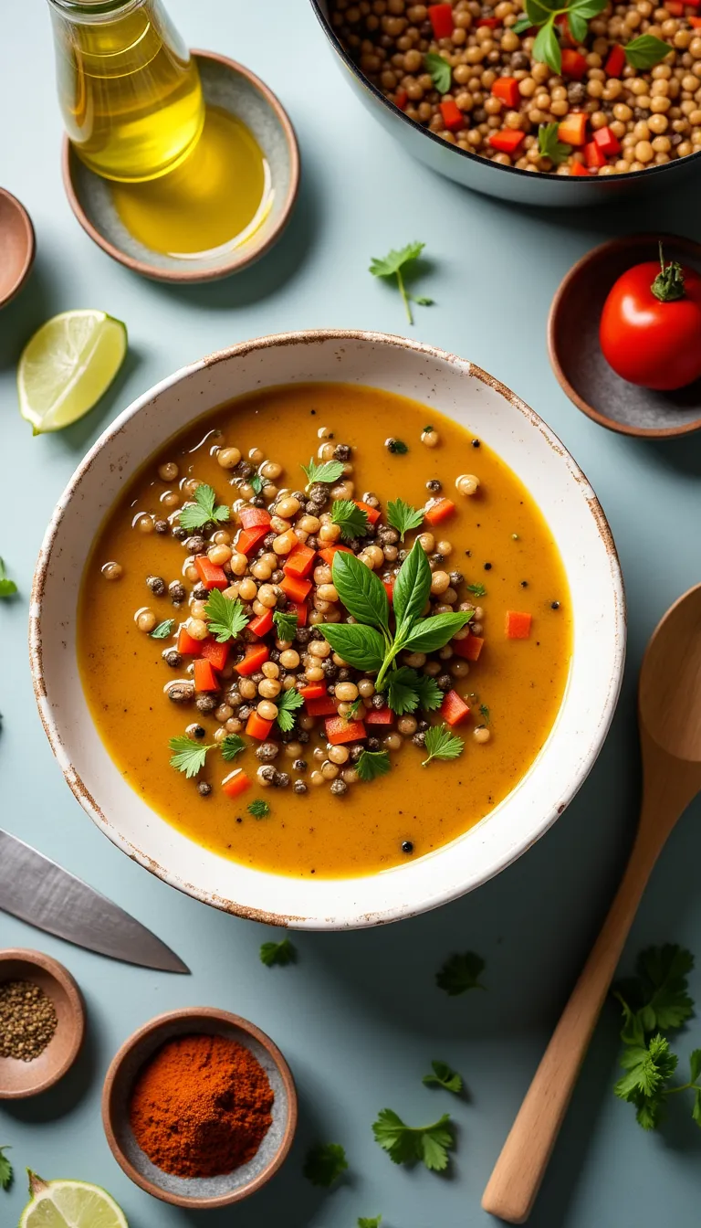 Sopa en proceso de cocción