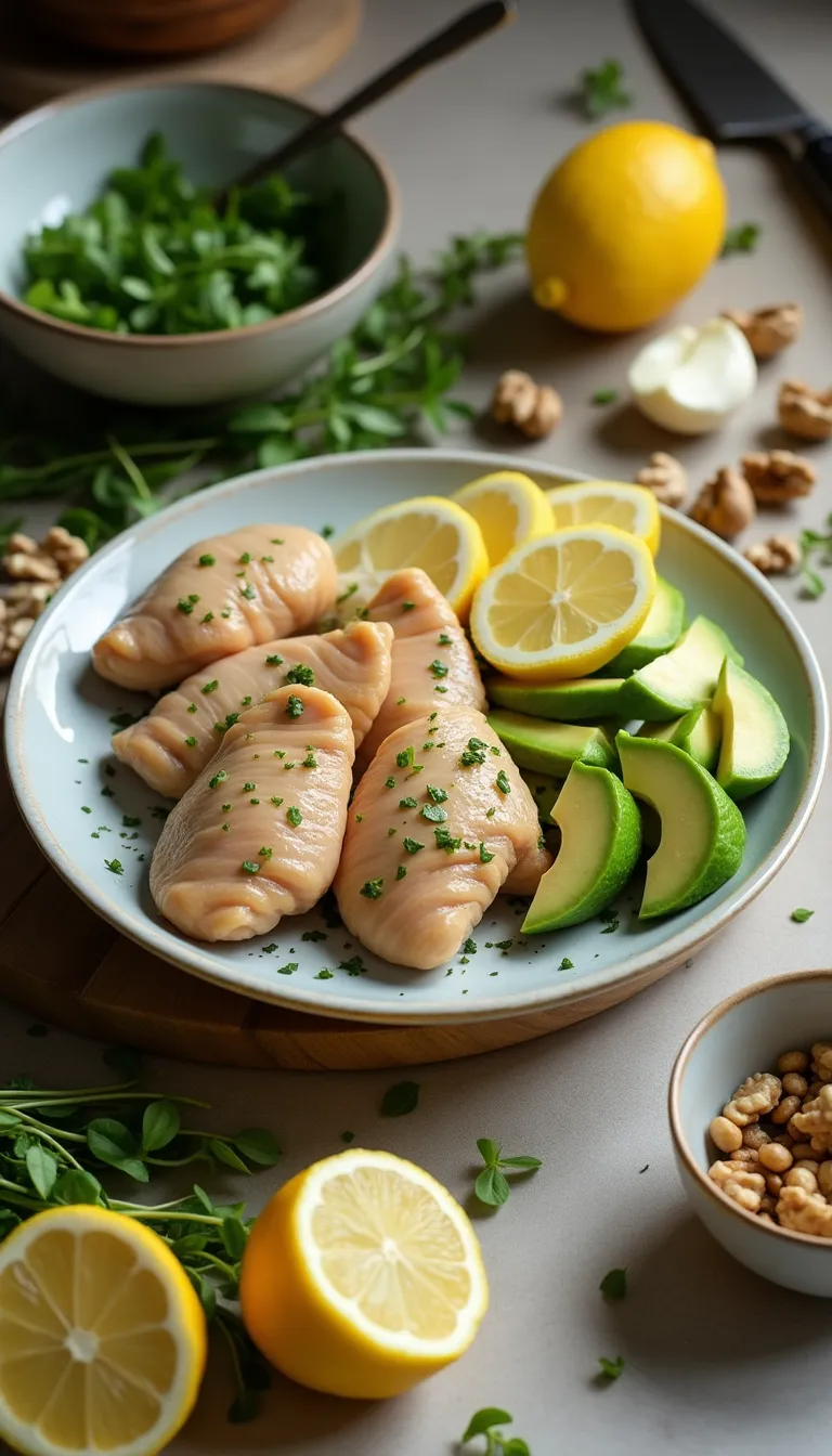 Preparación de la receta de Pechuga de Pollo al Limón