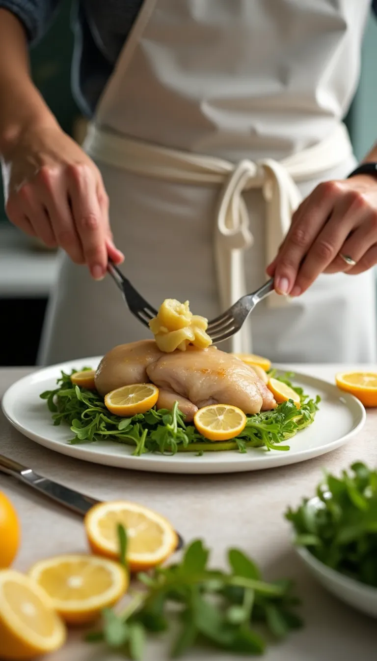 Preparación del pollo al limón