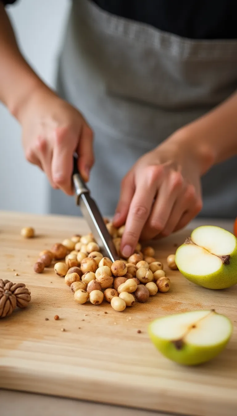 Ingredientes para la Crema de Avellanas y Pera