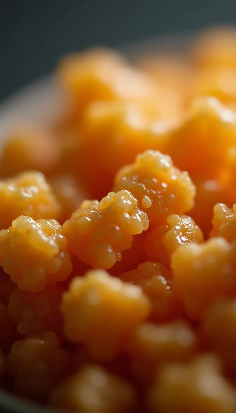 Detalle de la ensalada de brotes de amaranto