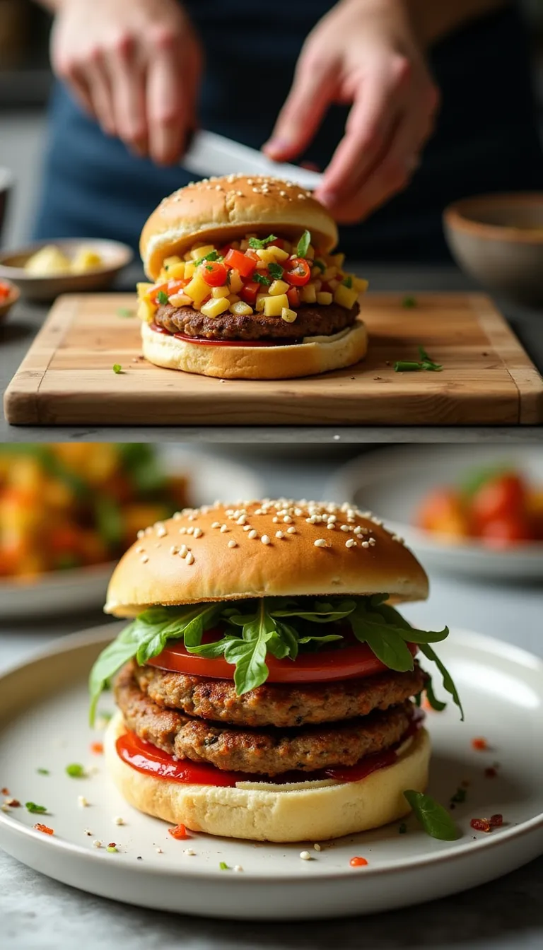 Hamburguesas veganas de quinua y lentejas