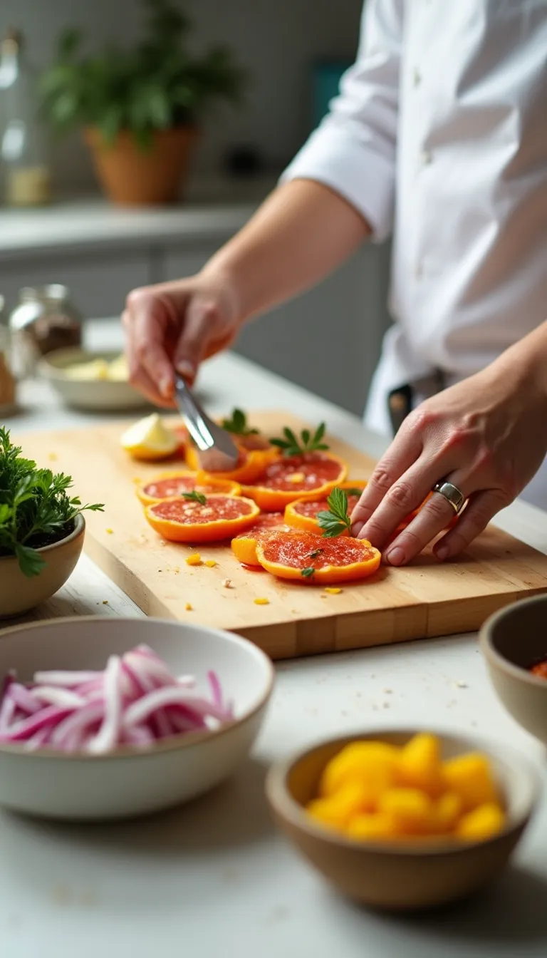 Preparación de los ingredientes para el guiso de lentejas mindful