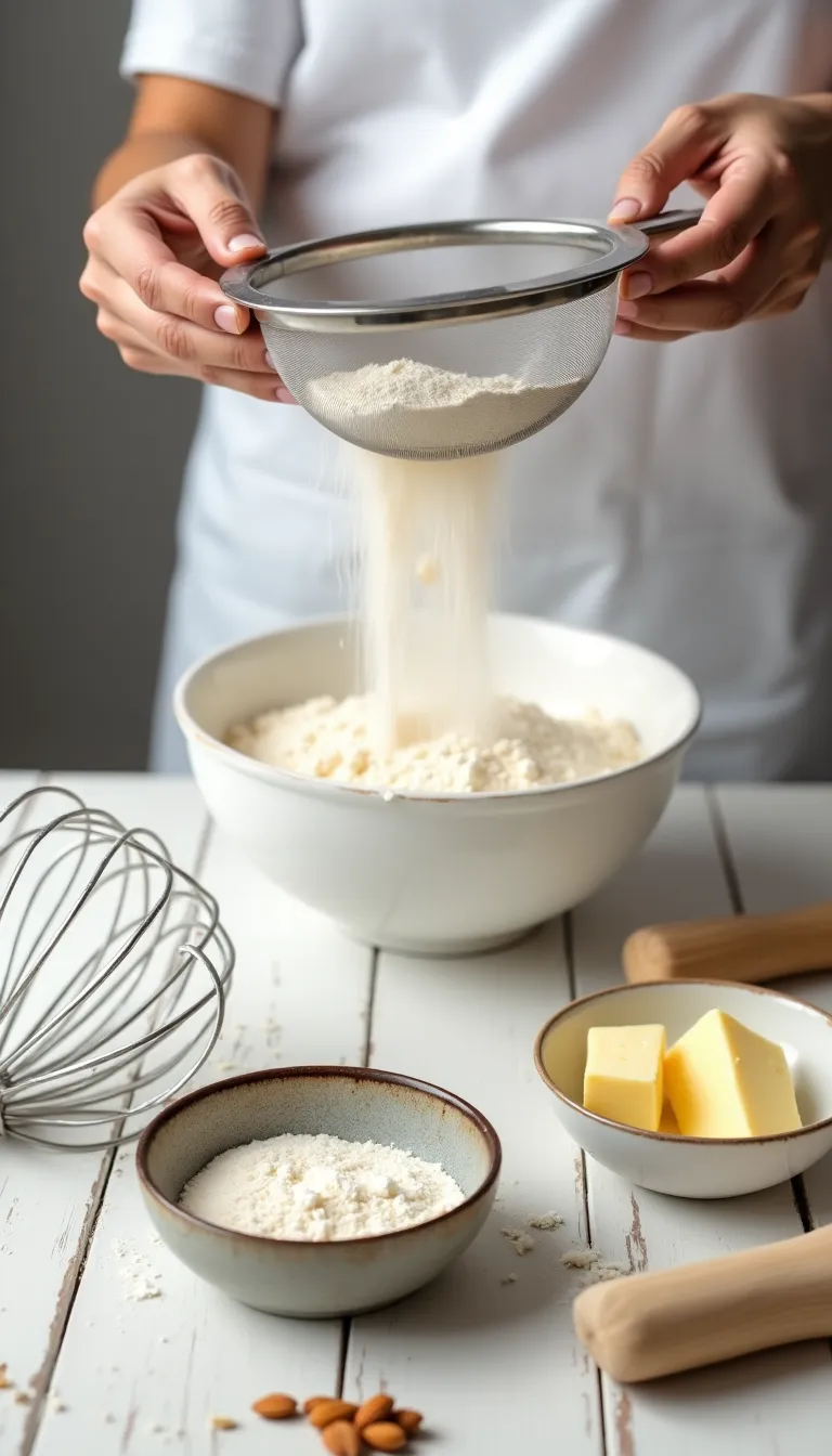 Ingredientes de masa de almendra