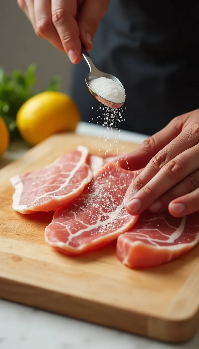 Preparación de milanesa rellena