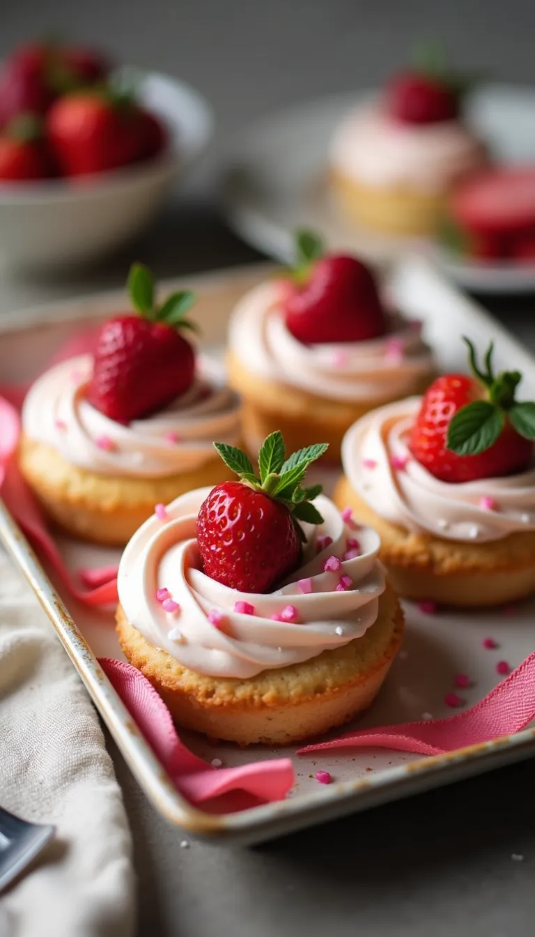 Mini cakes decorados y listos para servir