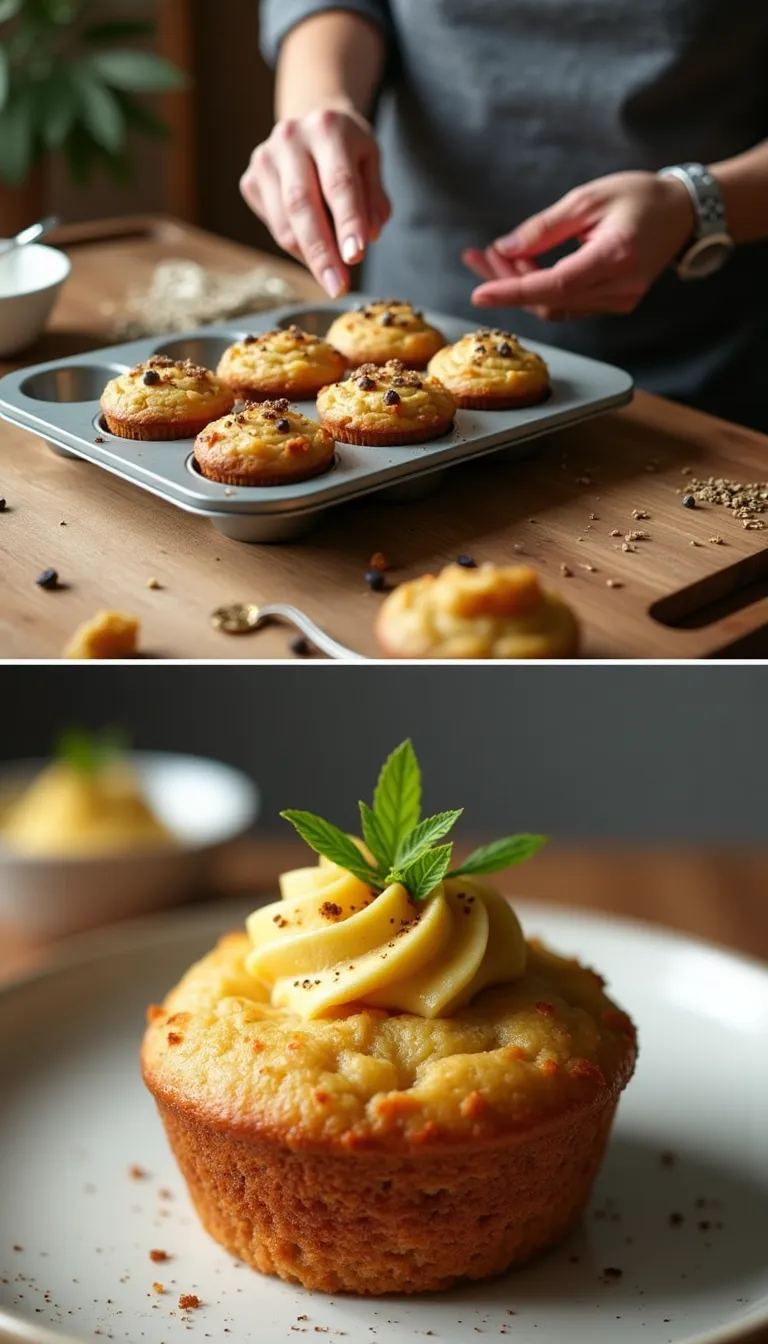 Muffins de avena con zanahoria rallada esponjosa