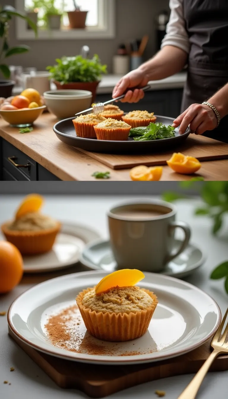 Muffins de quinua con manzana y canela
