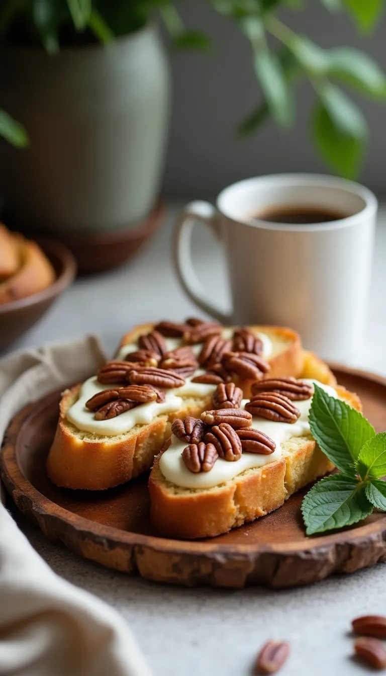 Presentación pan de plátano y nueces pecanas