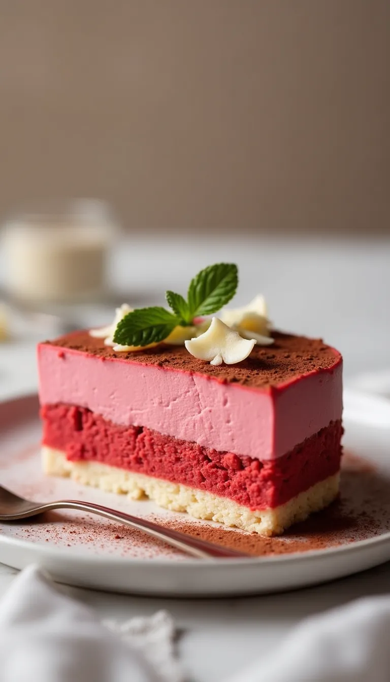 Presentación pastel red velvet