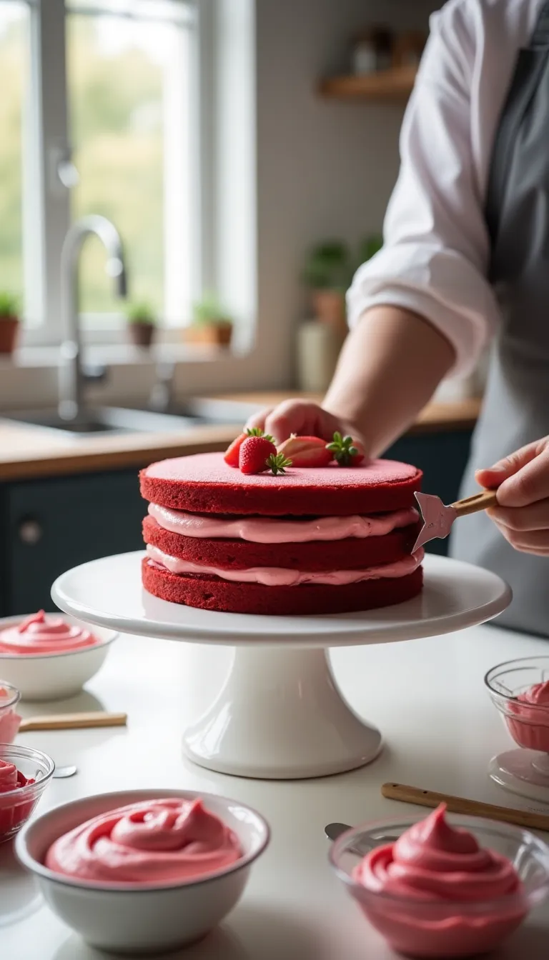 Tabla nutricional pastel red velvet