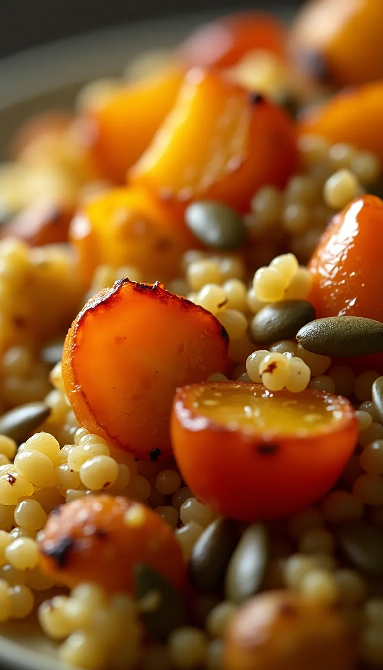 Detalle del Plato Quinoa con Verduras Asadas