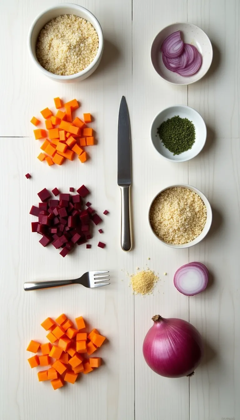 Preparación Quinoa con Verduras Asadas 1