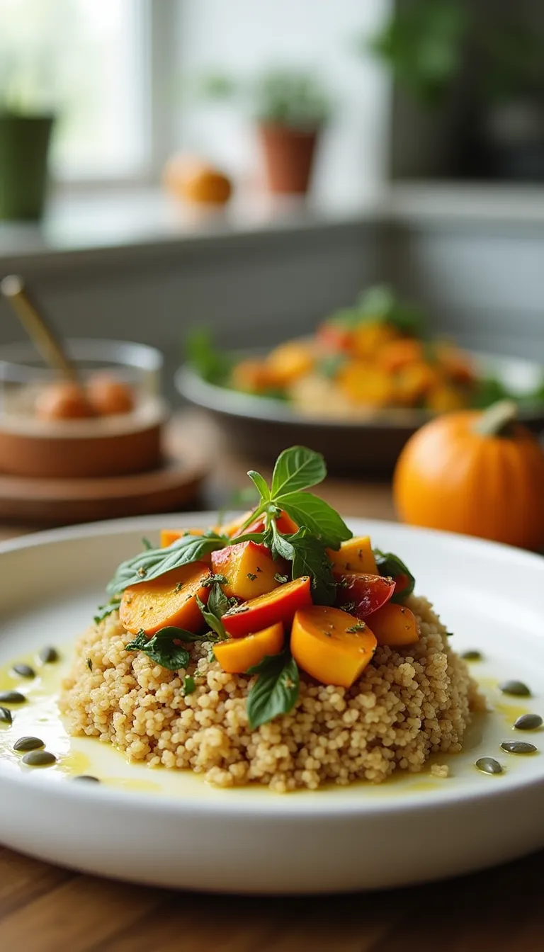 Preparación Quinoa con Verduras Asadas 2