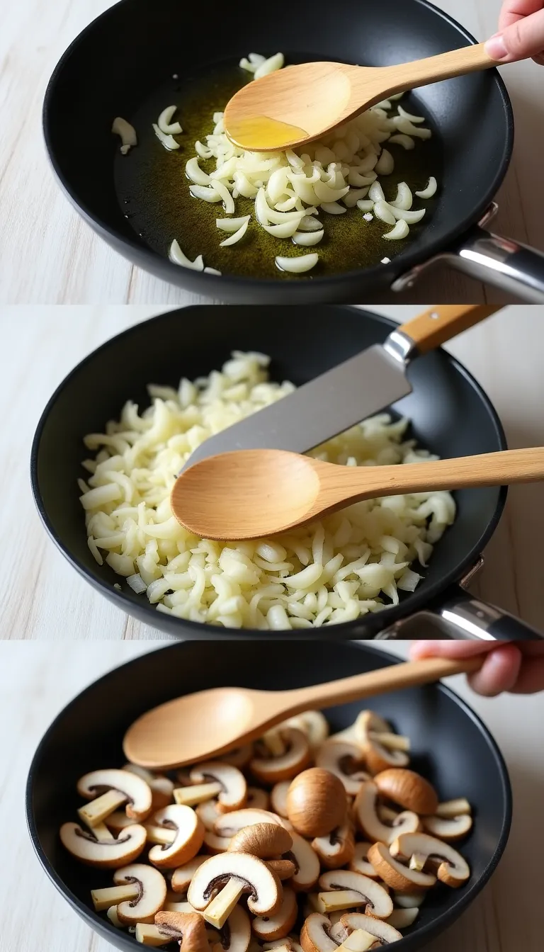 Ingredientes para risotto de champiñones