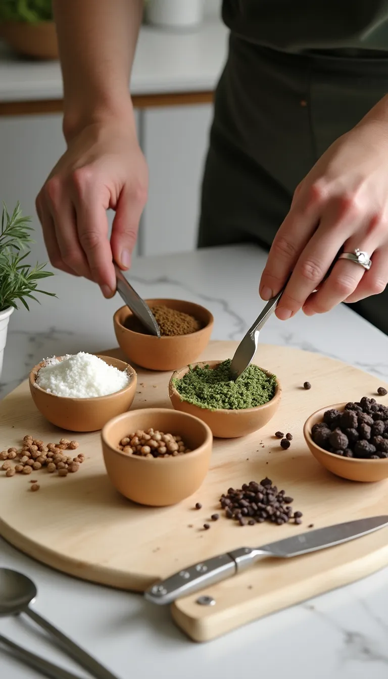 Preparación del semifrío de té negro masala y dátiles