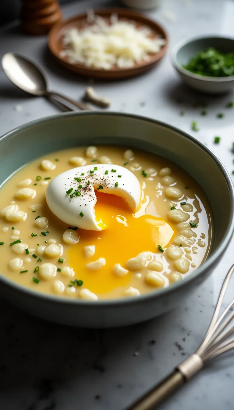 Preparación de stracciatella