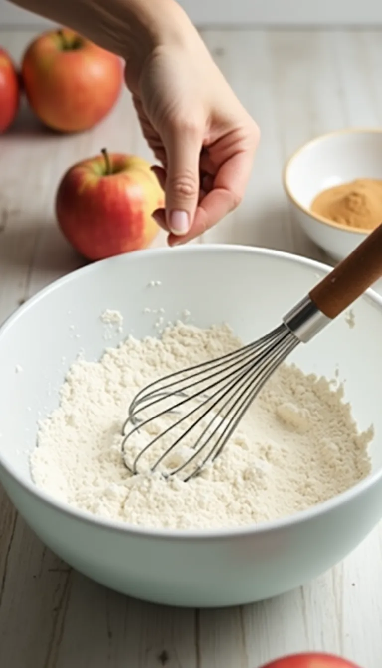 Ingredientes para la torta de manzana keto