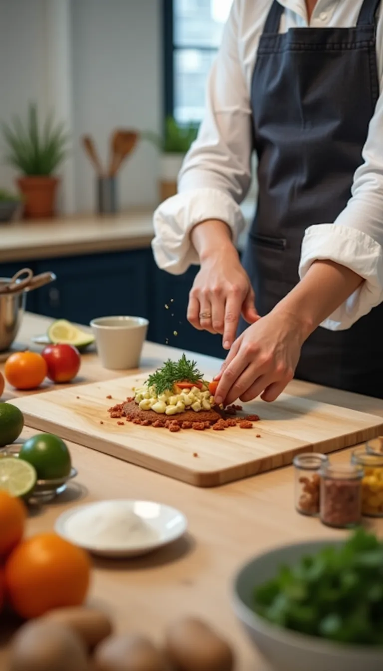 Preparación de la torta keto