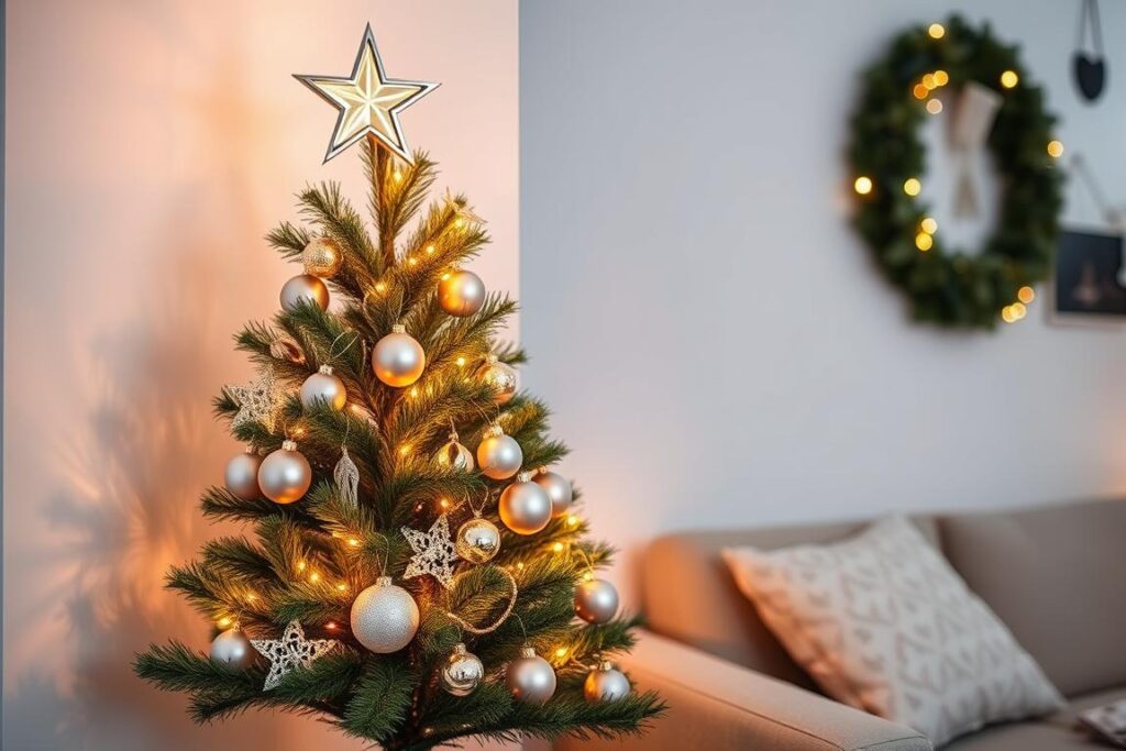 Árbol de Navidad Elegante con decoraciones compactas