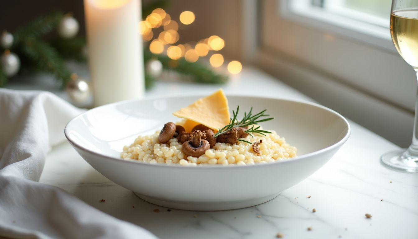 Lee más sobre el artículo Risotto de Setas Silvestres con Trufa y Parmesano Crujiente