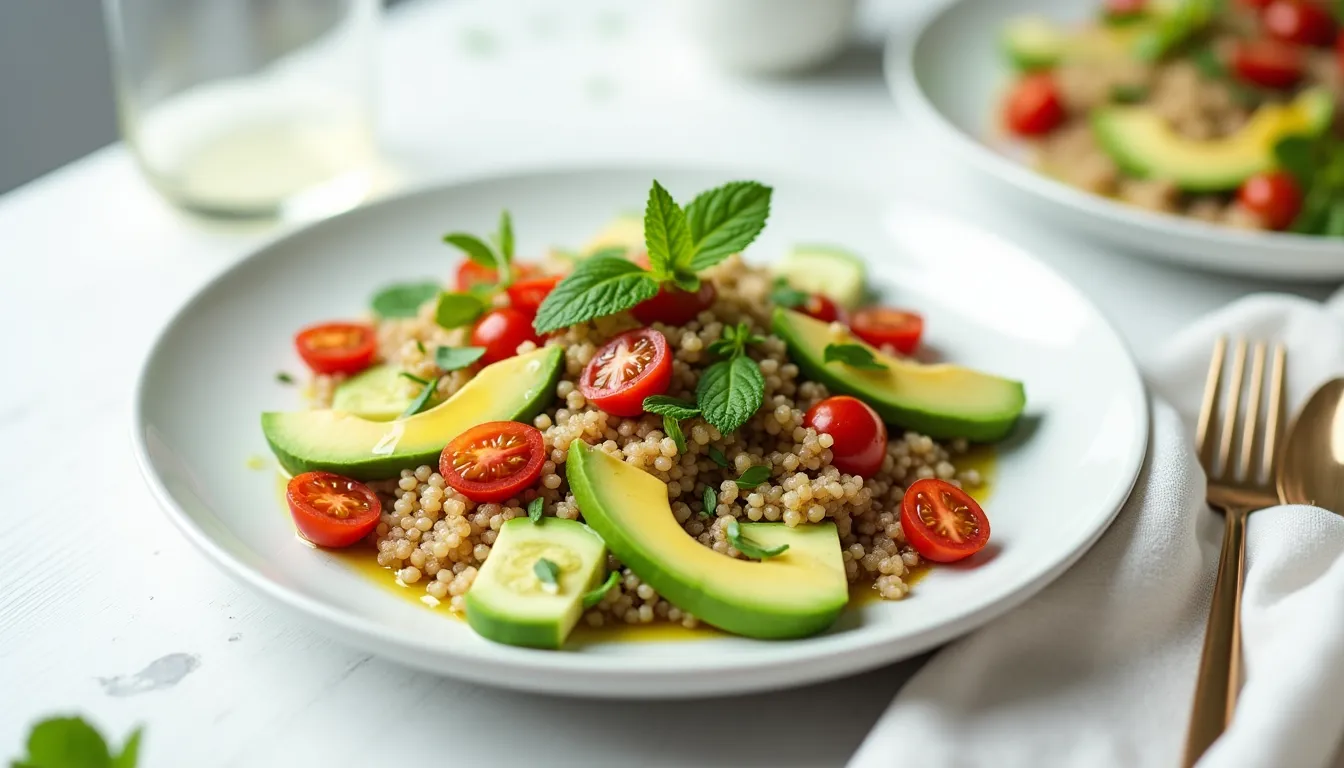 Lee más sobre el artículo Quinoa y Aguacate: Ensalada para el Alma y el Cuerpo