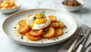 Lee más sobre el artículo Huevos Rotos Gourmet con Trufa y Patatas Confitadas