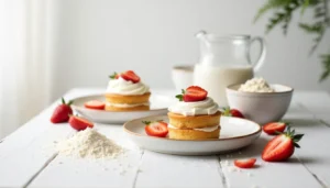 Lee más sobre el artículo Mini cakes con crema y fresas para San Valentín