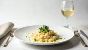 Lee más sobre el artículo Risotto con champiñones y parmesano auténtico